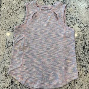 Zuda Pastel Space Dye Cutout Athletic Tank Size Medium